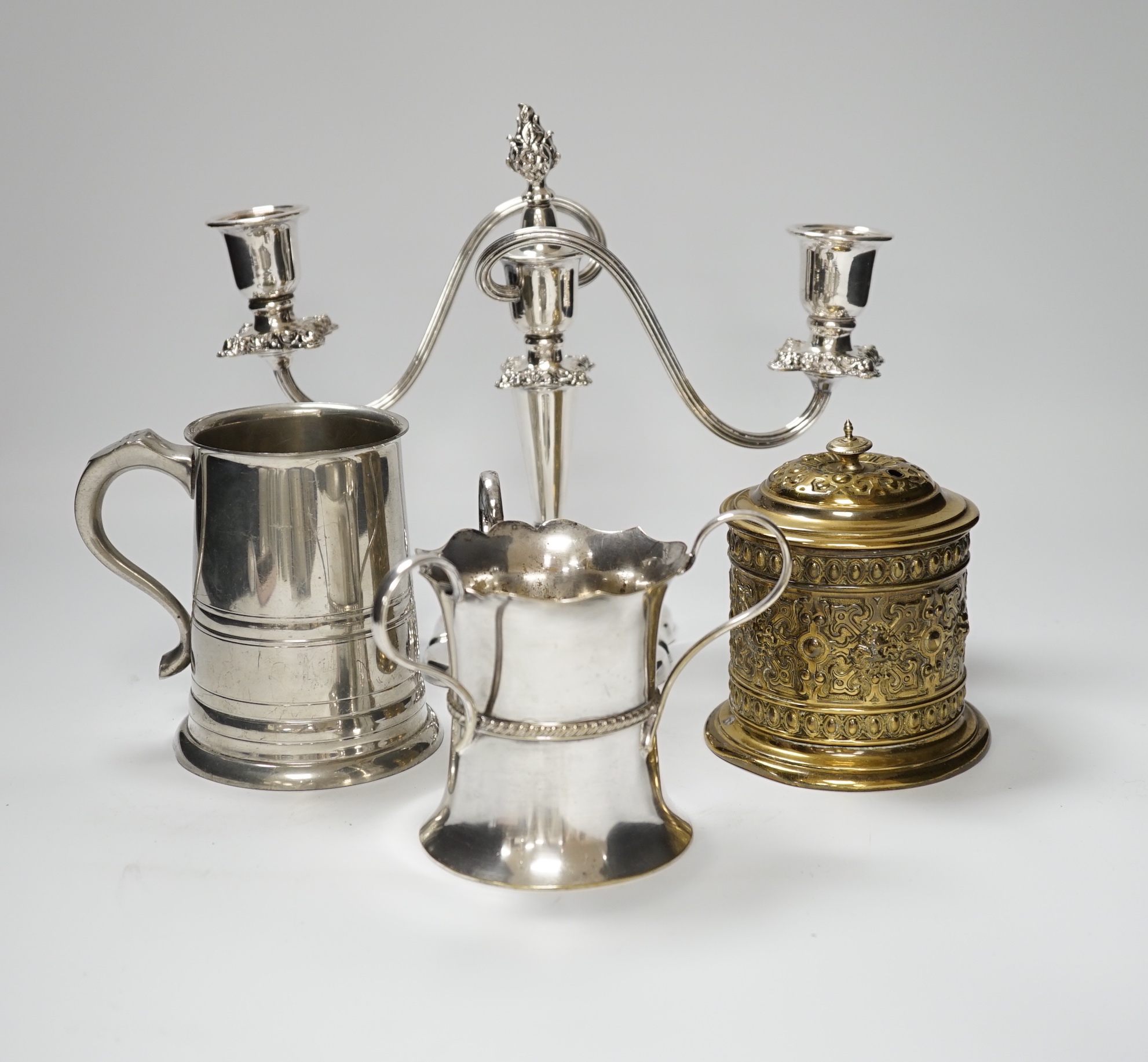 A quantity of silver plate